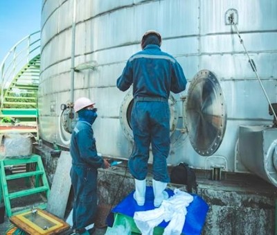 Descontaminação de tanque de combustível